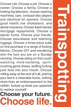 GB eye Trainspotting Quotes 61 x 91.5cm Maxi Poster