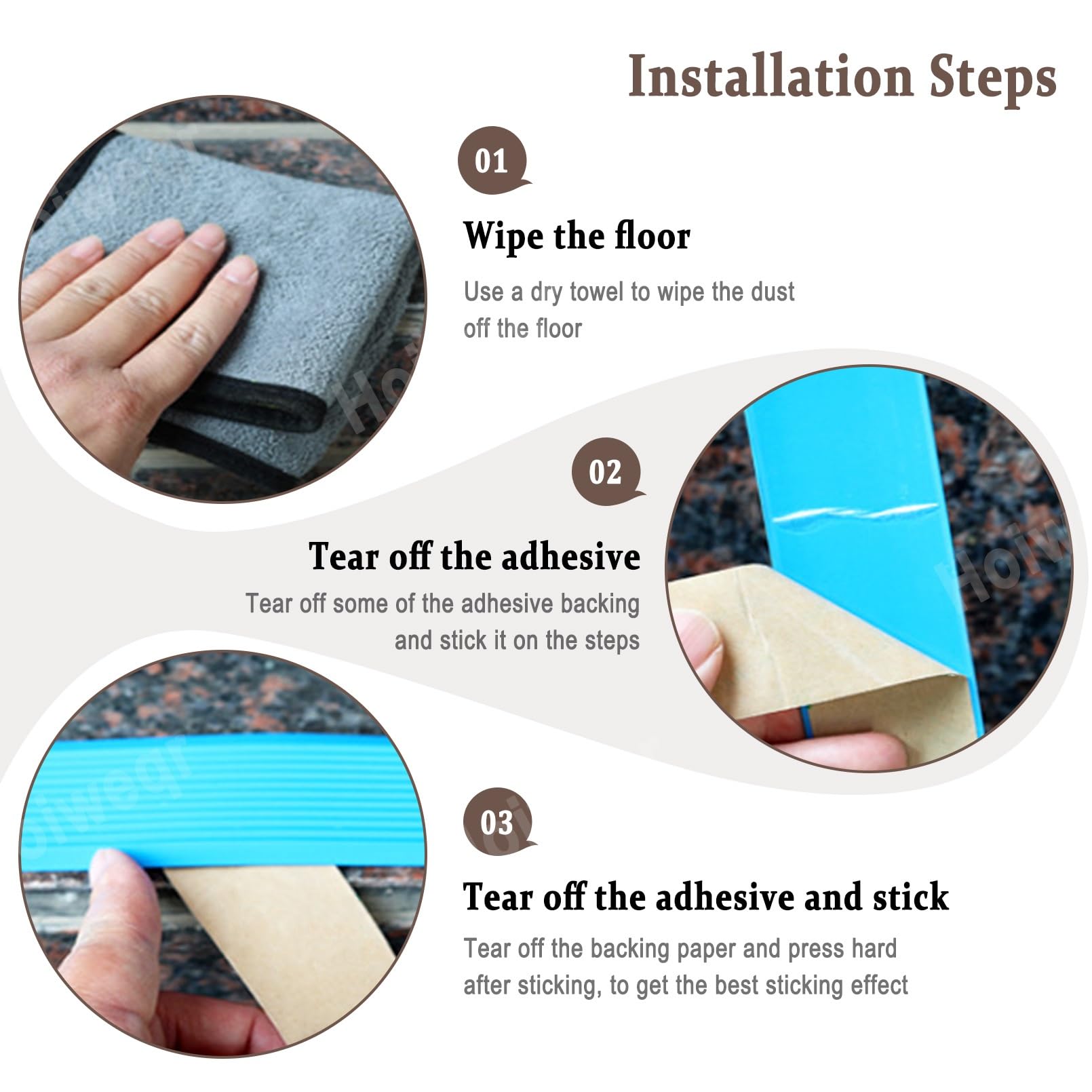 Borde de Escalera de Vinilo Antideslizante, Tiras Antideslizantes Para Peldaños, Para Peldaños de Interior Y Exterior, Protector de Borde de Escalera de Vinilo de PVC Adhesivo Para Escalera(Yellow,0.0