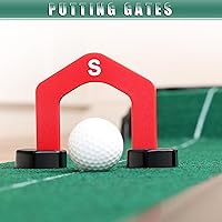 Vista 4 de CHAMPKEY Golf Putting Green Indoor - Advanced Guides Golf Putting Mat - Enhance Putting Accuracy and Challenge