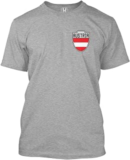 Austria Football Jersey - Austrian National Soccer Men's T-Shirt (Light Gray, X-Large)