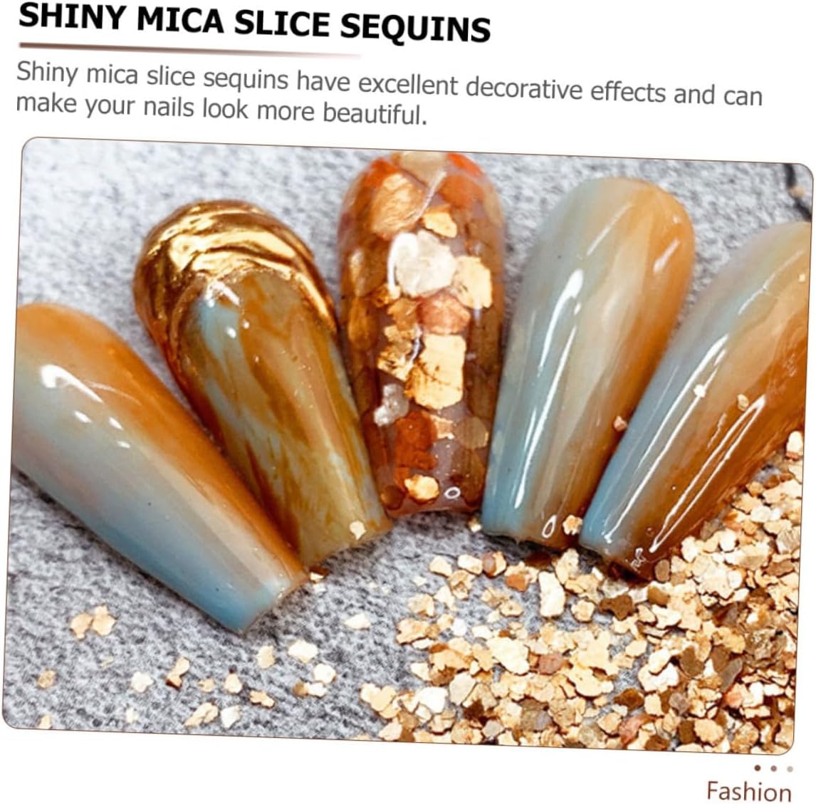 VICASKY 3sets Chic Manicure Decoration of Elegant Mica Slice Nail Art Supplies for Nail Salon Easy Application for Unique and Fashionable Designs 5boxes*3