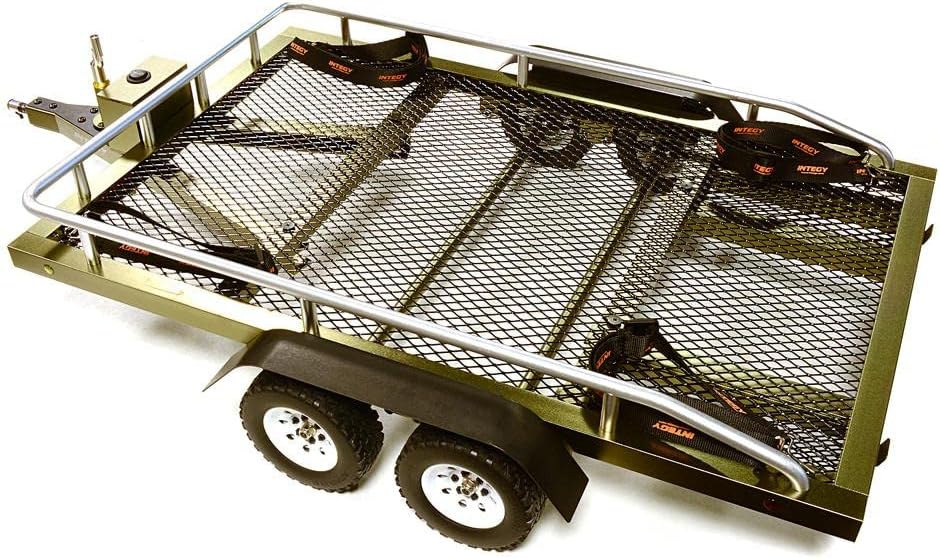 Integy Machined Alloy Flatbed Dual Axle Car Trailer Kit for 1/10 Scale RC 640x370x110mm