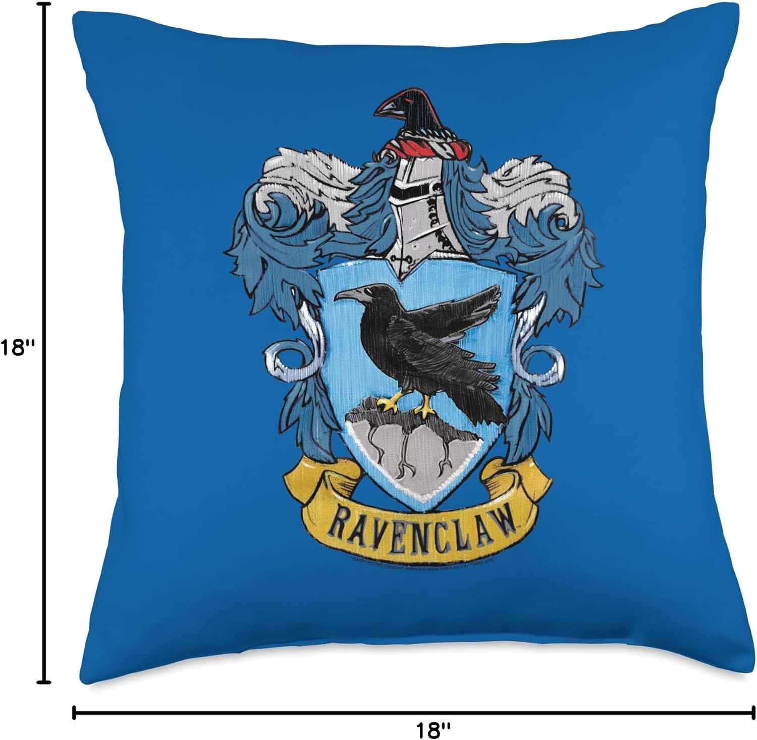 Harry Potter Ravenclaw Rough Crest Throw Pillow