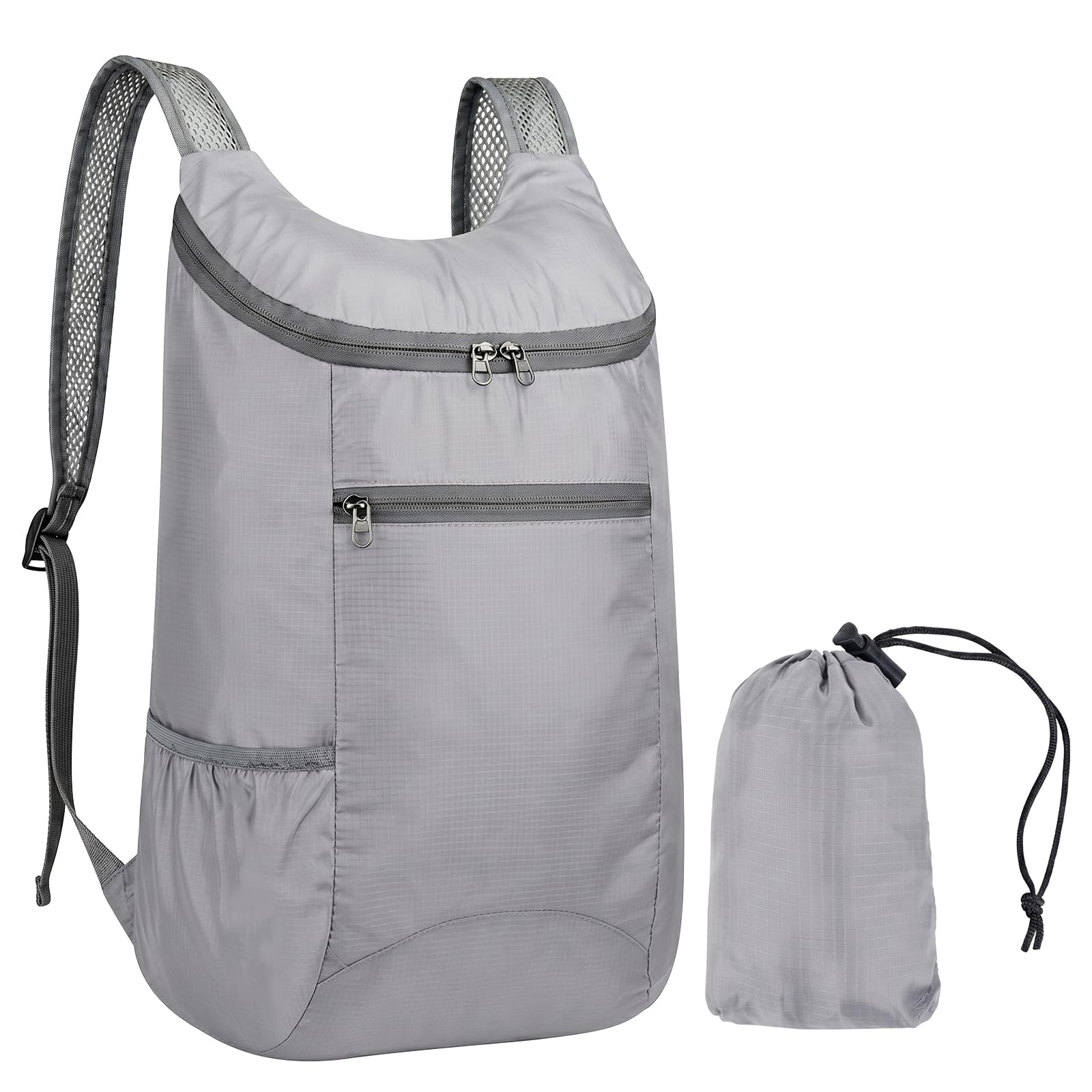 FACHOI Ultra Lightweight Backpack, Small Water Resistant Rucksack Multi-Functional Foldable Backpack Waterproof Packable Hiking Daypack for Women Men Outdoor Camping Hiking Biking F4-HWSJB