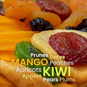 BONNIE AND POP - Ultimate Dried Fruit Gift with Foldable Wooden Fruit Bowl