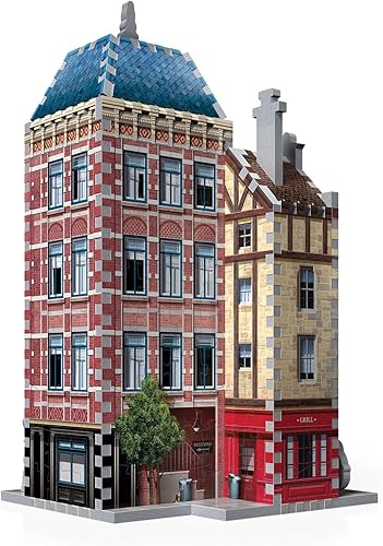 Vista 47 de Wrebbit 3D Urbania Collection - Paquete de rompecabezas 3D Incluye hotel, cine, café y estación de bomberos 1165 piezas de rompecabezas en total