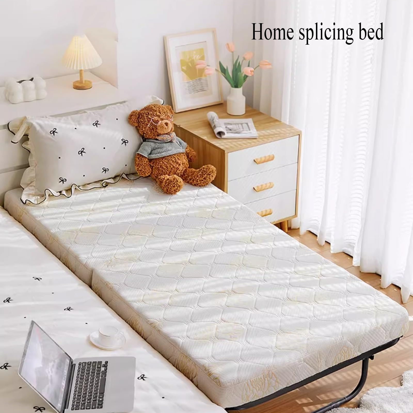 Klappbett 70x190 Erwachsene für Draußen, Campingbett Klappbar mit Matratze, Schlafbett für Das Reisebüro Im Freien, Klappbett Feldbett Campingbett für Innen