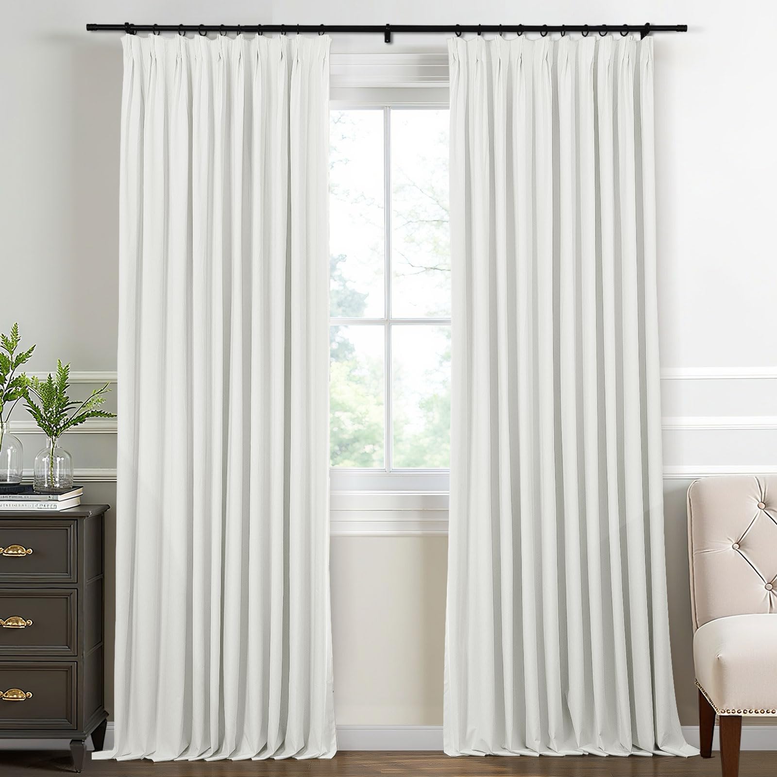 Rideaux occultants doux pour créer une ambiance cosy de chambre