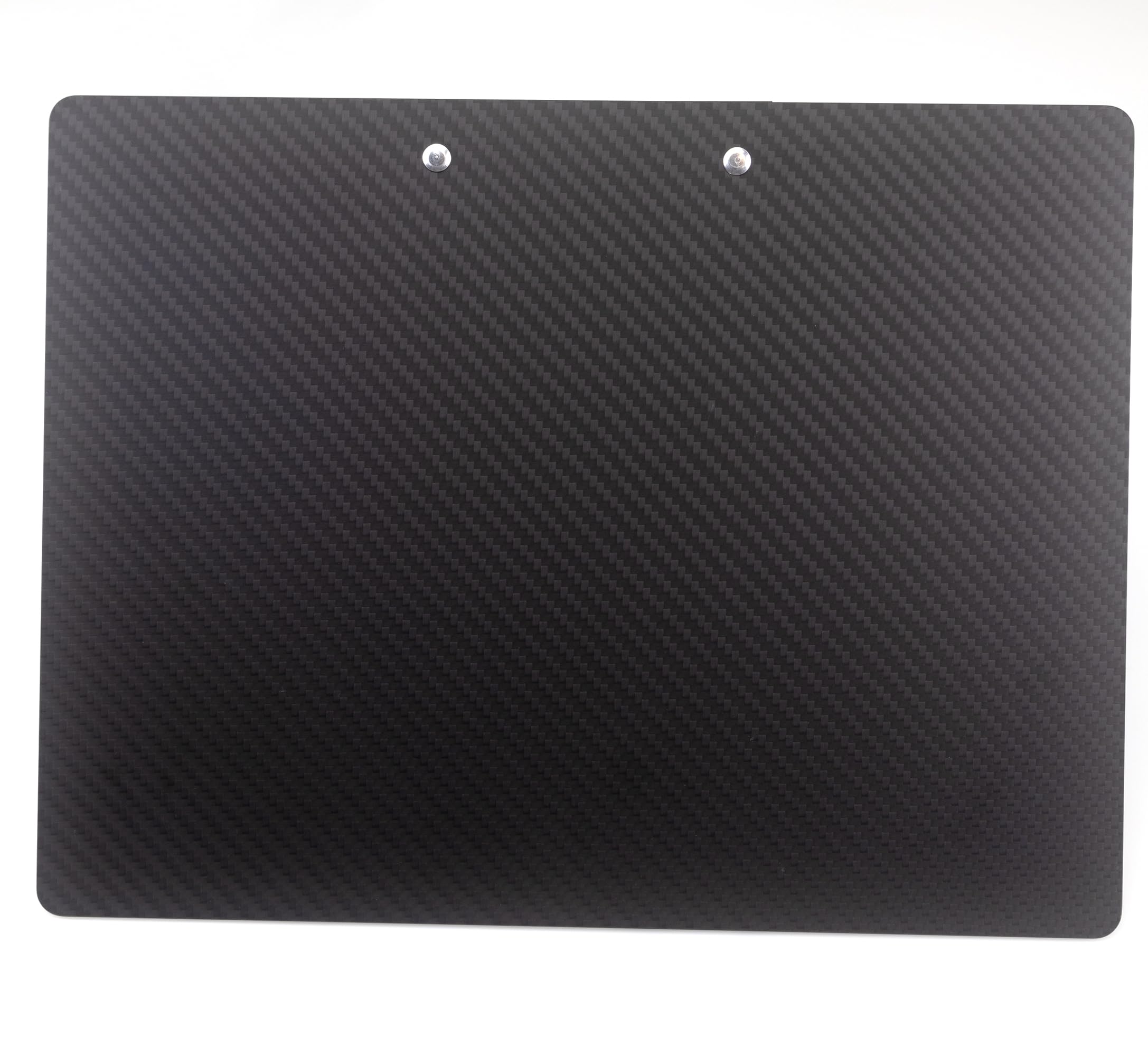 Klemmbrett aus Kohlefaser im Querformat mit Stifthalter, horizontales Klemmbrett 8,5 x 11,3 K, Twill-Seitenclip, A4/Briefgröße, ideal für Klassenzimmer, Restaurants, Arztpraxen, Zuhause, Schule
