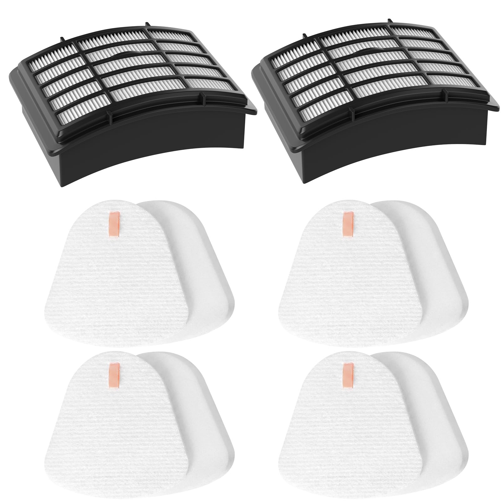 Photo 1 of 2 + 4 Pack Vacuum Filter Compatible with Shark Vacuum Navigator Lift Away Filter Replacement Suitable for ZU503AMZ NV350 NV351 NV352 NV355 NV356E NV357 NV360 NV370 UV440 UV540 XFF350 XHF350