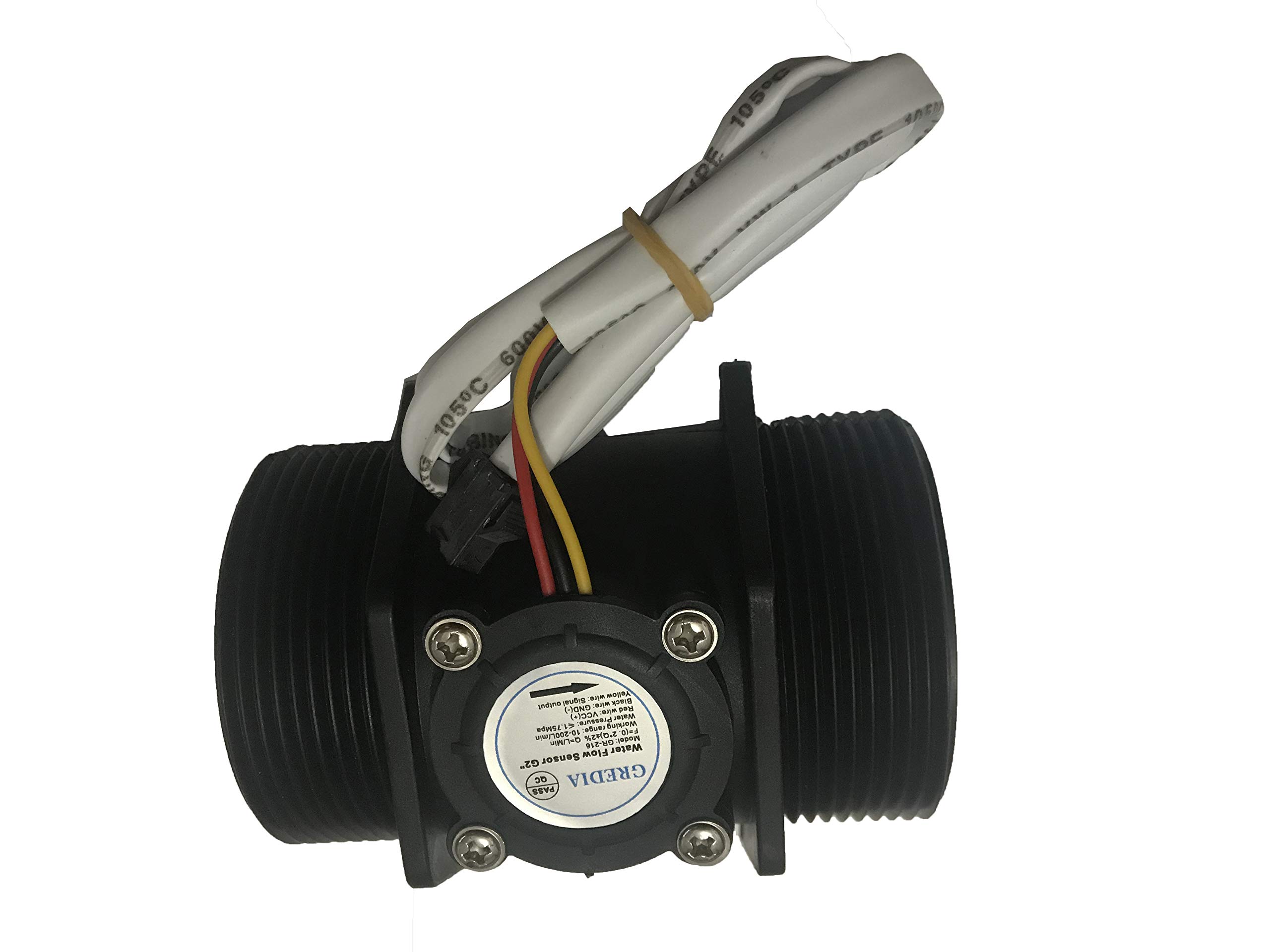 Controlador cuantitativo de agua con pantalla LCD digital y medidor de flujo de efecto Hall de 2"