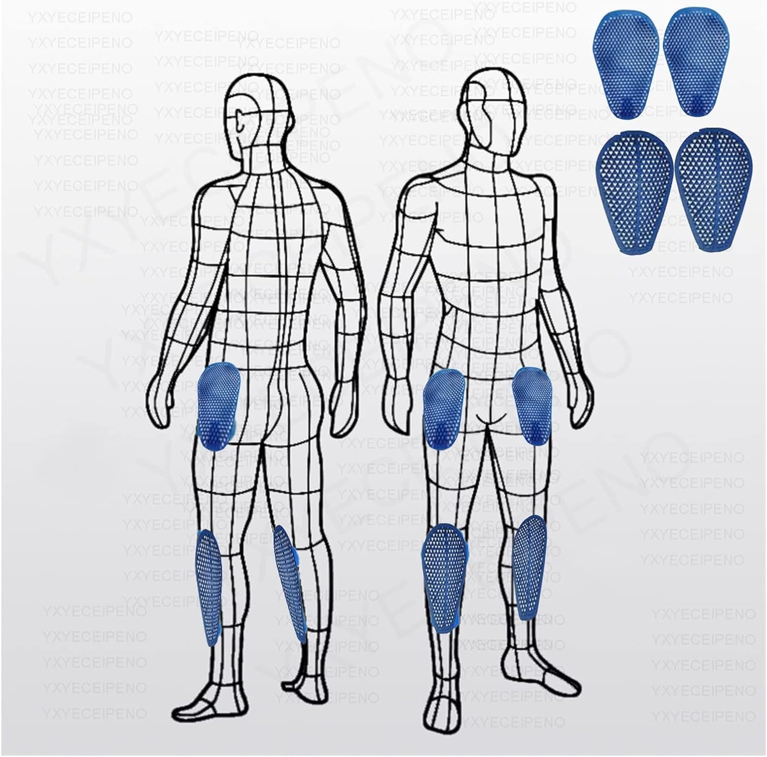 Full Season Motorcycle Pants Men and Women Apply to Armored Pants Pocket Breathable Mesh Cloth (Color : Camouflage 1 b, Size : 3X-Large)