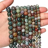 Vista 28 de Aproximadamente 35 piezas de cuentas de piedra natural de 10mm (0.39 pulgadas), cuentas de obsidiana negra, gemas de cristal para hacer joyas