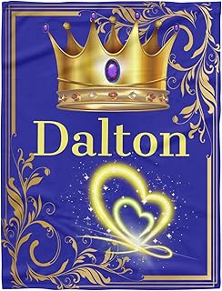 CUXWEOT Personalized Kids Fleece Blanket with Name Custom Gold Heart Throw Blanket for Bed Birthday Gift Baby Shower (30 x 40 inches)