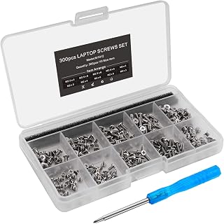 Mcsher 300pcs Laptop Notebook Screws Set Kit for IBM HP Dell Lenovo SAMSUNG Sony Toshiba Acer Gateway – Silver