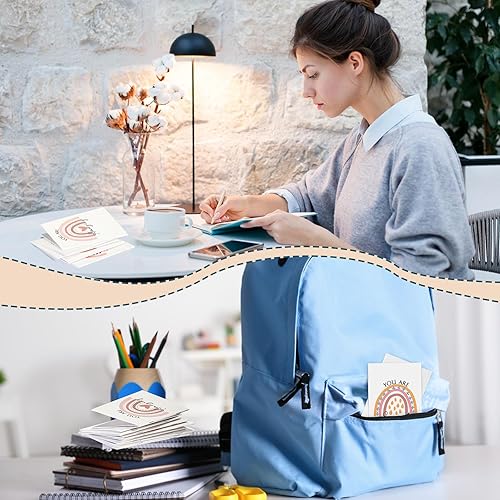 Miniatura 7 de 100 blocs de notas inspiradores, mini diario motivacional, arcoíris, inspirador, bloc de notas de bolsillo pequeño a granel para estudiantes,