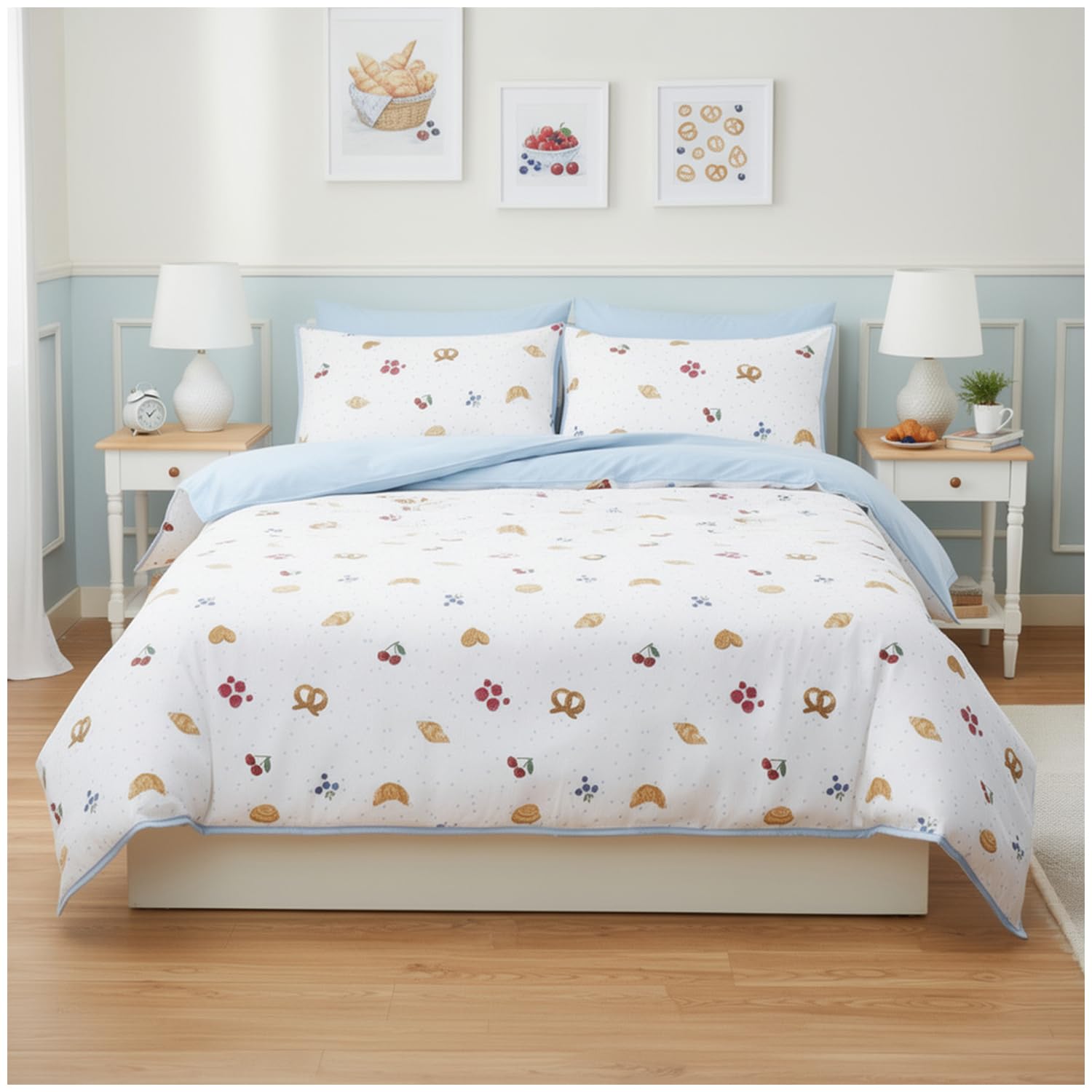 GC GAVENO CAVAILIA Croissant Reversible Single Duvet Cover Set - Multi
