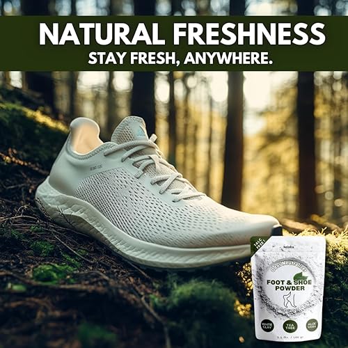 Miniatura 2 de Polvo de eliminación de olores de pies y zapatos totalmente natural sin talco, dura hasta 7 meses, desinfecta, protege y desodoriza para pies y