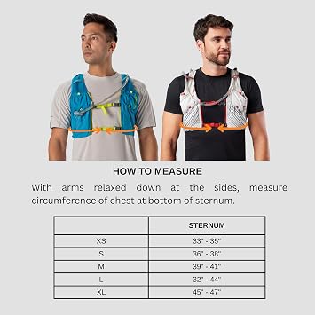 Nathan Men's Pinnacle Race Vest 12L Hydration Pack, 1.6L Water Bladder, Running Vest, Water-Resistant Pockets, Lightweight & Moisture Wicking