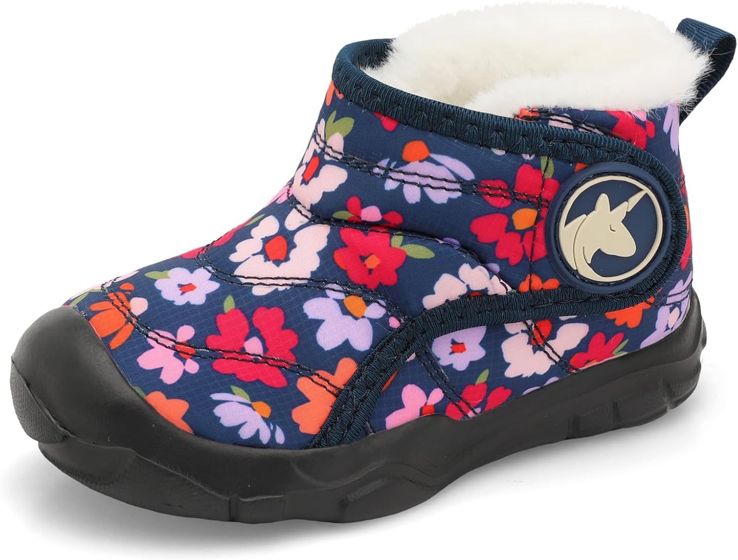 LeIsfIt Toddler Boots Girls Boys Wide Winter Boots Cozy Fleece Winter Shoes Indoor Outdoor Warm Shoes