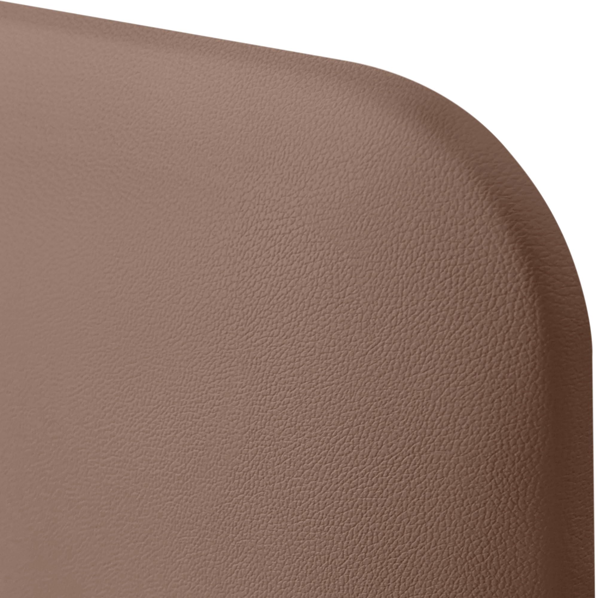 DHOME Tête de Lit Capitonnée Lisse Arrondie en Similicuir pour Mur Acoustique Absorbante Tête de Lit Chambre Lit Dormitorie (Argile, 90cm)