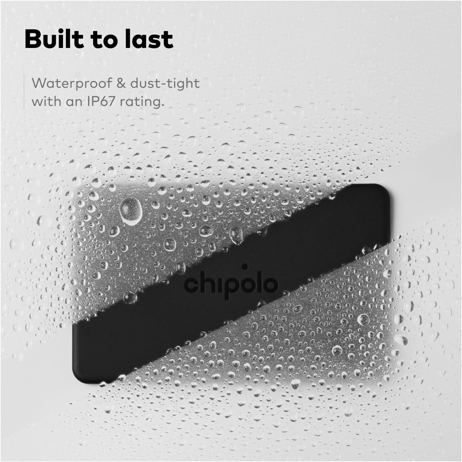 Chipolo CARD – Rechargeable Wallet Tracker Card, Bluetooth Tracker, Item Locator, Passport Finder Compatible with Apple Find My or Find Hub with Call Your Phone & Out of Range Alerts