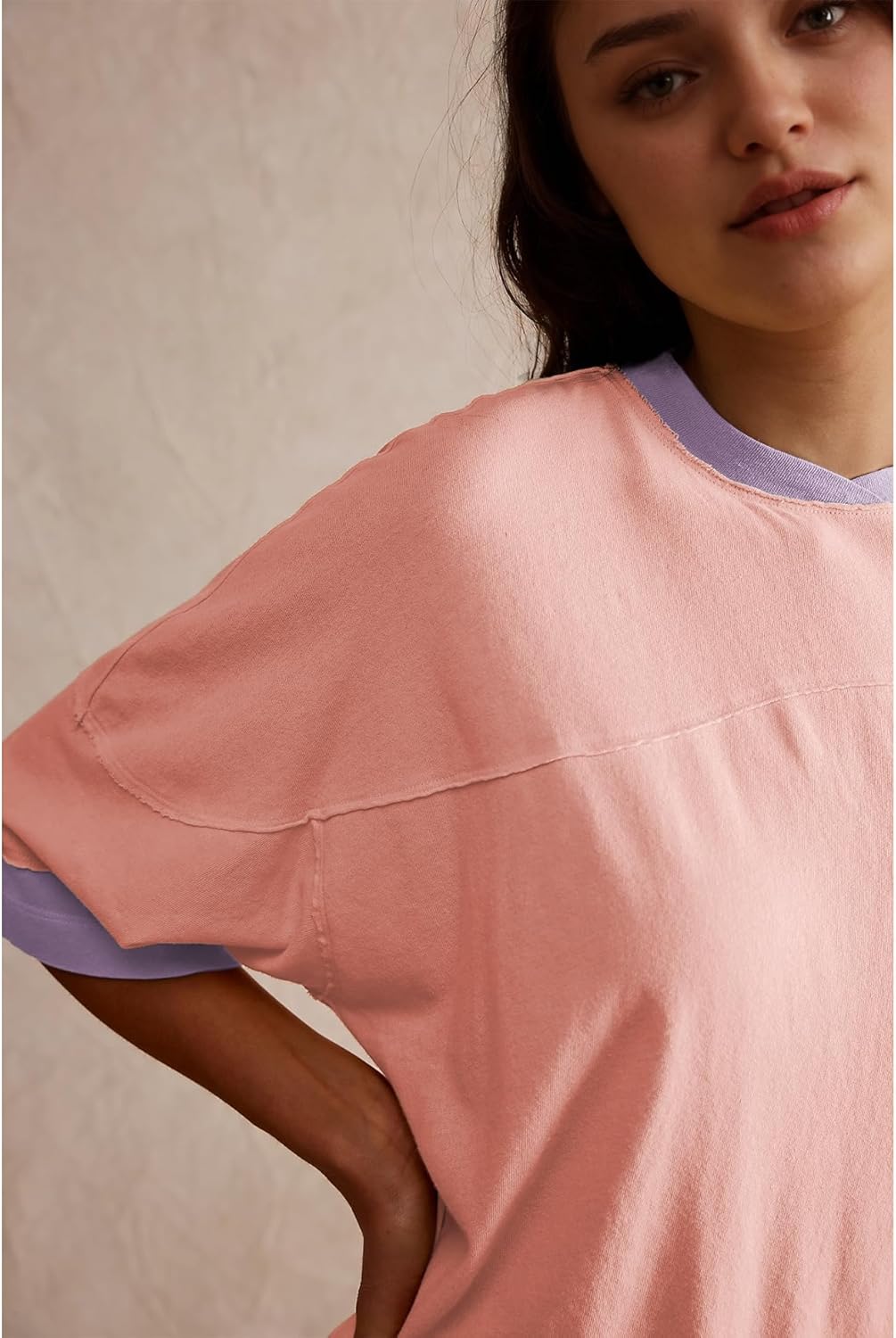 Songling Womens 3/4 Length Sleeve Casual Loose Fit Summer Tee Shirt Basics Cotton t Shirts Trendy Tops - Image 5