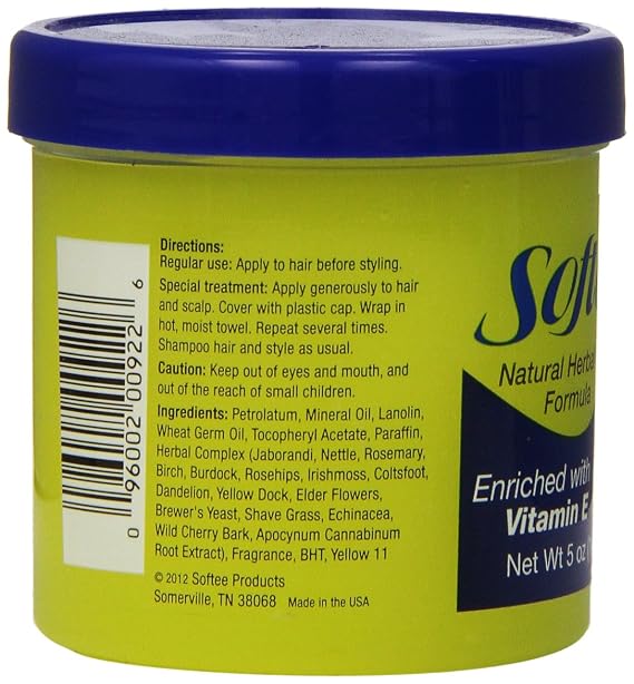 Softee Hair Food with Vitamin E, 5 oz | Vitamin E