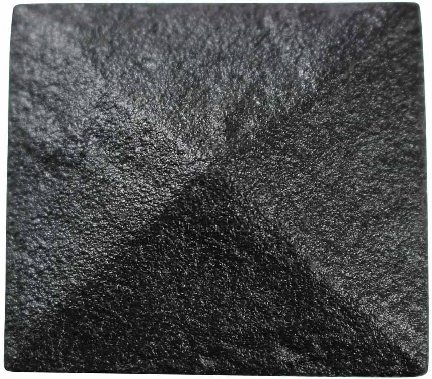 Renovators Supply Manufacturing Black Square Wrought Iron Cabinet Knob Pull Decorative Rust Resistant Powder Coat Finish Vintage Metal Knobs Drawer Pull Handle with Mounting Hardware Pack of 4