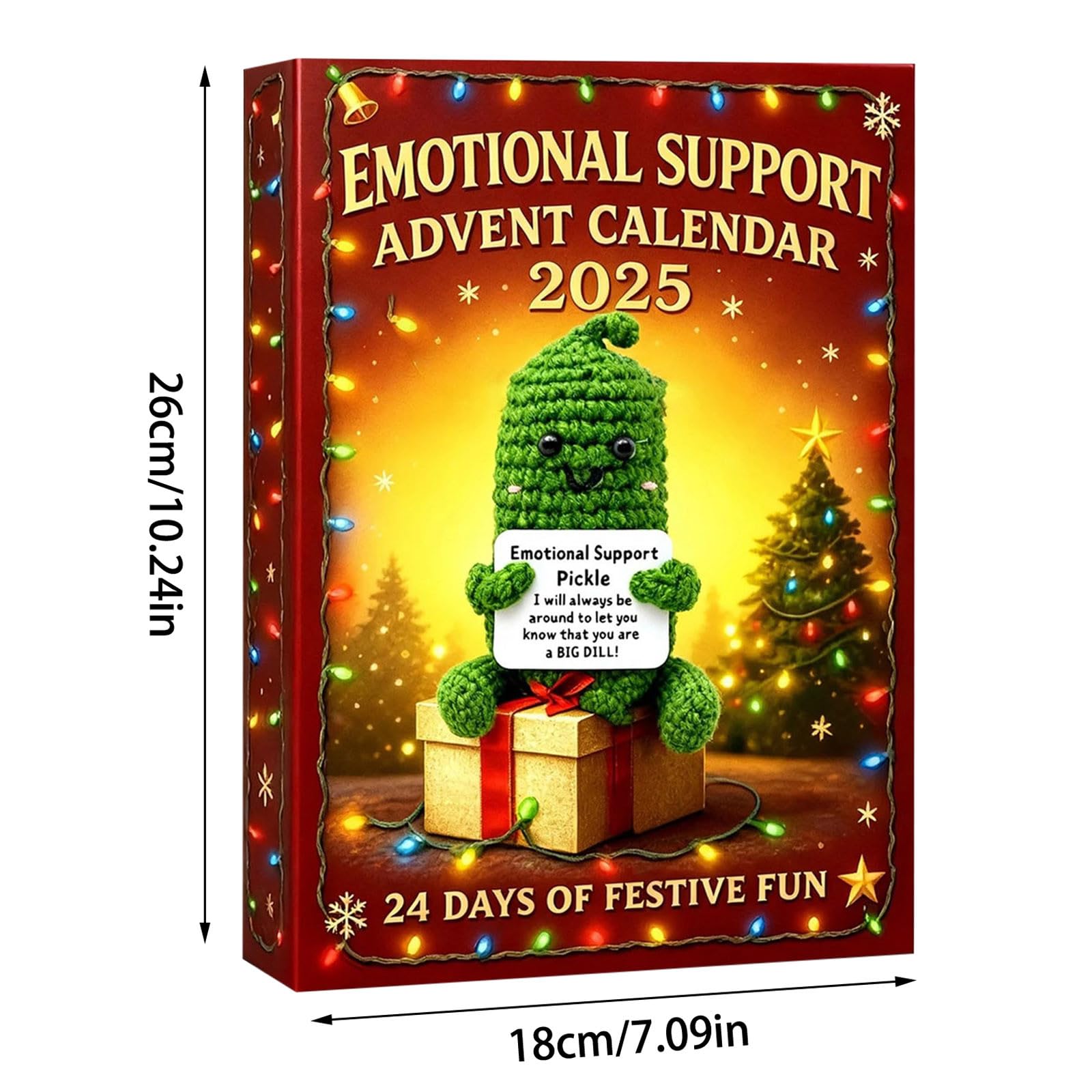 Calendrier De L’Avent 2025 Avec 24 Figurines Acrylique 2D - Soutien émotionnel, Décoration Festive, Pour Tous âges