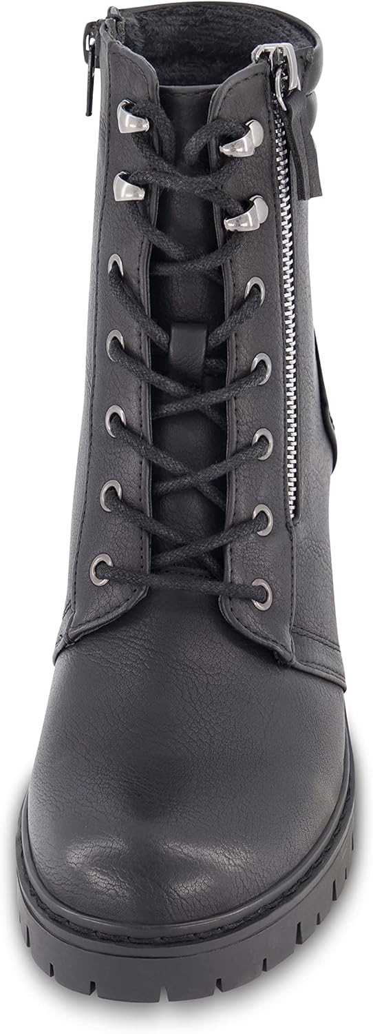 CUSHIONAIRE Women's Ramsey Lace up boot +Memory Foam, Wide Widths Available