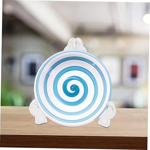 Miniatura 3 de Cabilock Soporte de plástico transparente, soporte de exhibición transparente, caballetes de plástico transparente, estante de placa triangular,