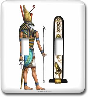 3dRose lsp_167463_2 Horus Egyptian God Pagan Art Toggle Switch, Mixed