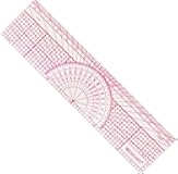 Westcott Engineers' Protractor Ruler, Dual-Scales Cm and Tenths-Inch, Back-to-School, School Supplies, Classroom Supplies, 6-Inch