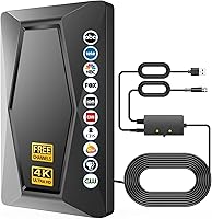 Fronguld Long Range TV Antenna Indoor Outdoor for Smart TV - 1000+ Mile HD 4K 1080p Reception, Amplifier Booster, Free Local Channels