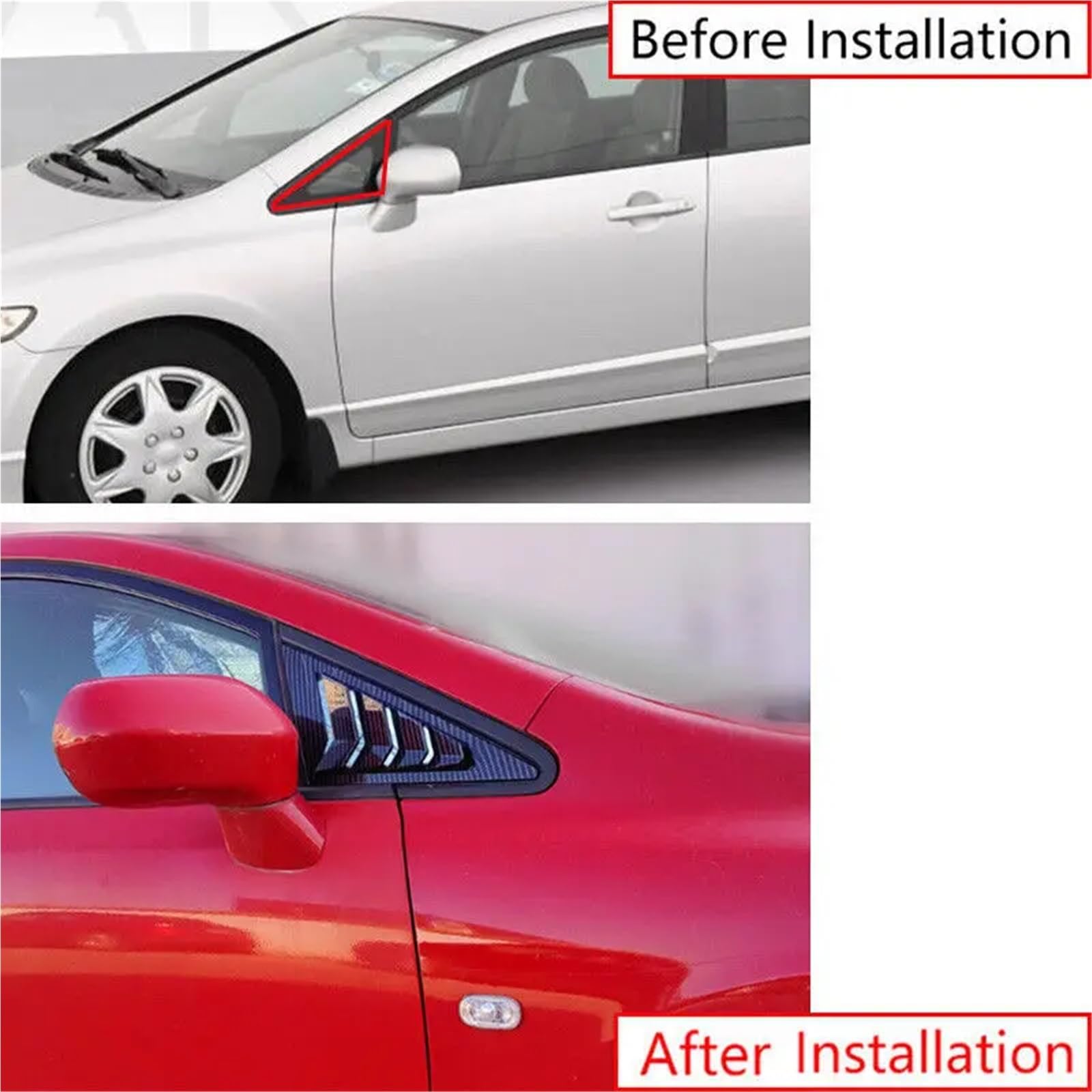 Pasuje do samochodu Honda Civic Sedan 8th z lat 2006-2010, żaluzja na przednią trójkątną szybę, roleta boczna, osłona Migawki Tylnej Szyby