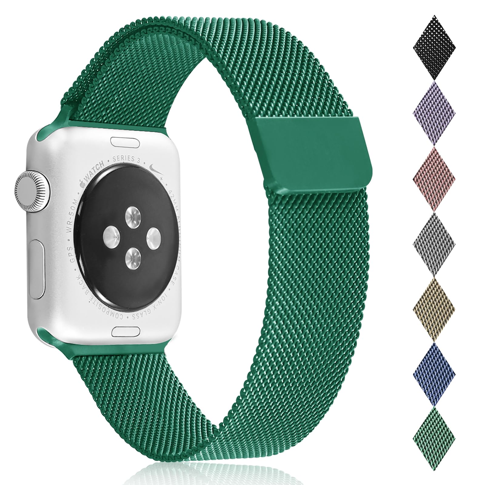 Watch Straps,Replacement Stainless Steel Metal Mesh Band,Quick Release Watch Strap Metal Bolt,Smart Watch Wristbands for Men Women.[20 22mm]