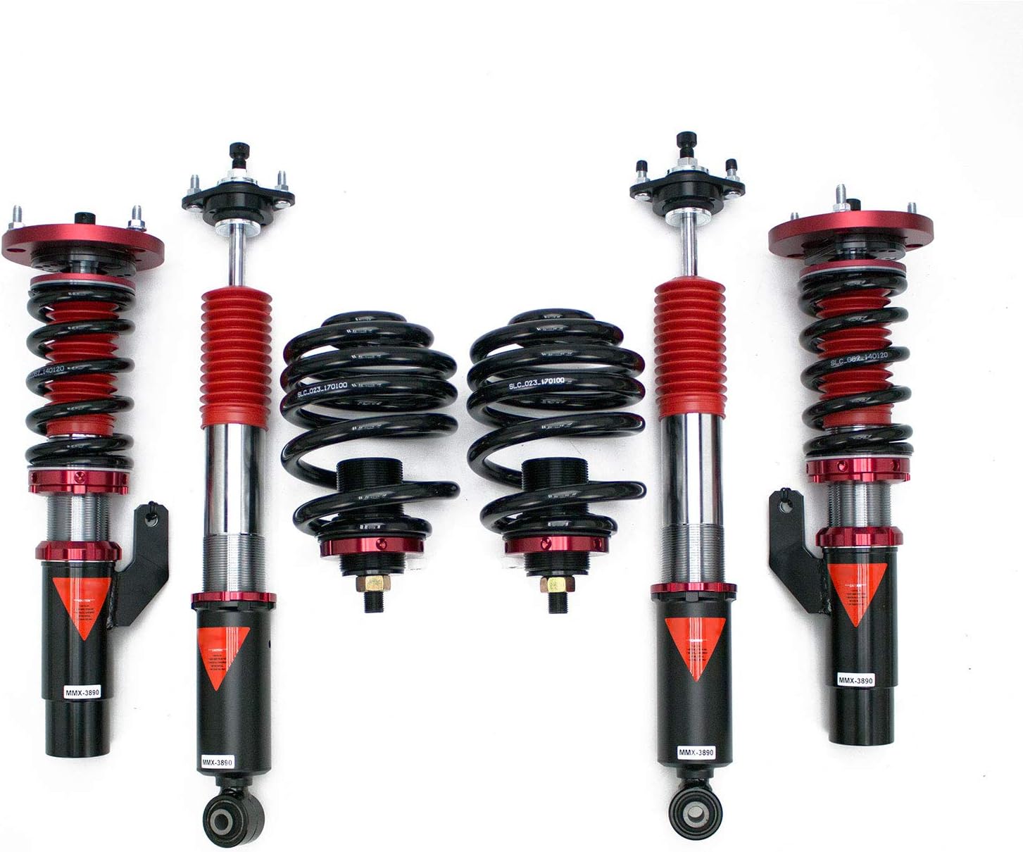 MMX3890 MAXX Coilovers Lowering Kit, Fully Adjustable, Ride Height, 40 Damping Settings, compatible with BMW 3-Series(E46) AWD 2000-06
