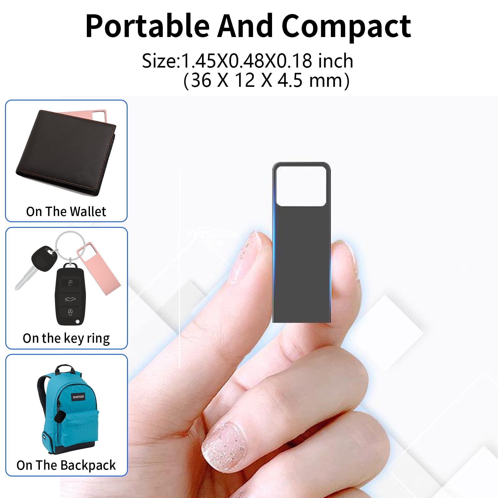 Unidad flash USB 3.0 de 32 GB, paquete de 4 unidades con adaptadores USB-C, mini diseño de metal, velocidad de lectura de 100 MB/s, funda de almacenamiento incluida, oro rosa, gris y plateado