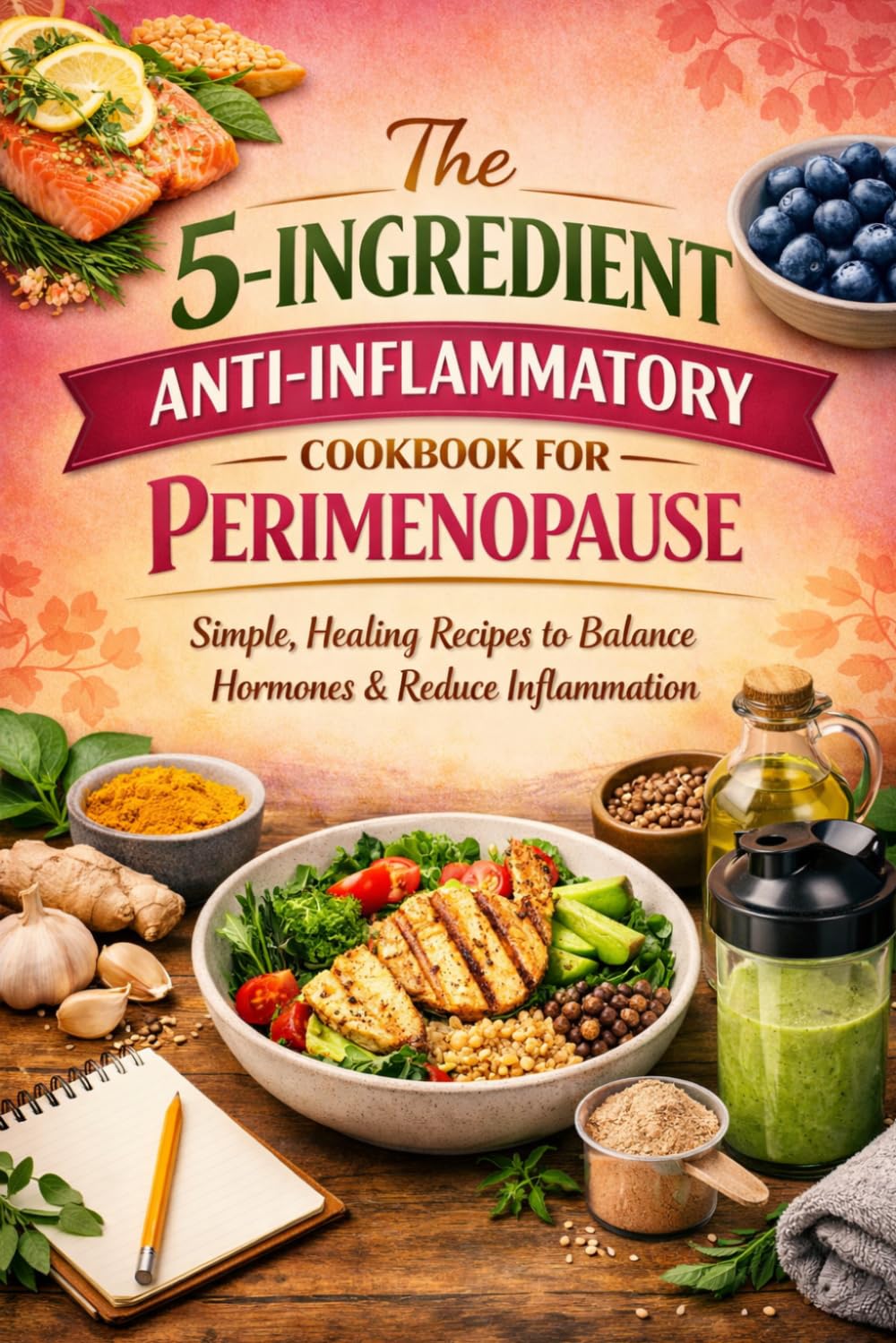 The 5-Ingredient Anti-Inflammatory Cookbook for Perimenopause: Simple, Healing Recipes to Balance Hormones, Reduce Inflammation, and Feel Your Best in Midlife