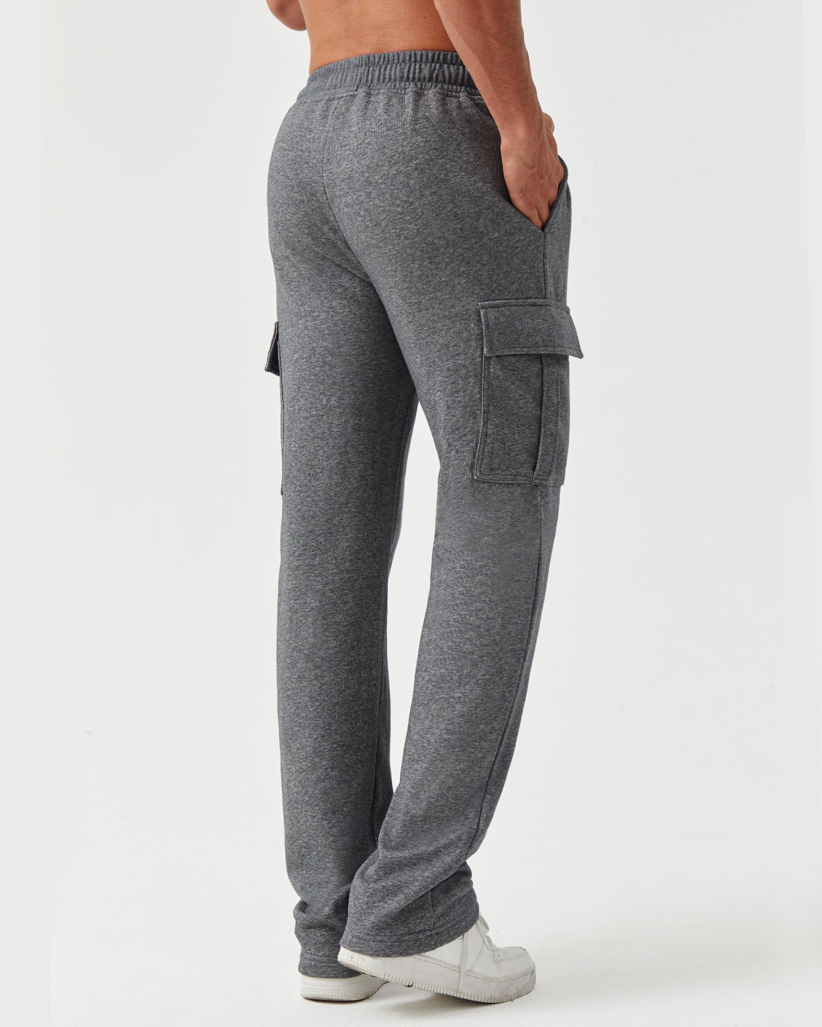 Zylioo Pantaloni cargo extra lunghi da uomo, pantaloni da jogging