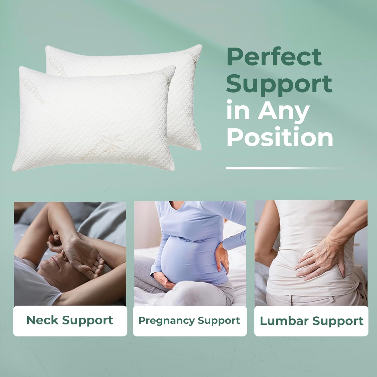 Snuggle-Pedic Travel Shredded Memory Foam Support Pillow - Compact Cooling Ergonomic Design for Side Sleepers, Pregnancy, Post-Surgery, Neck and Lumbar Support - Lightweight & Washable - USA Quality