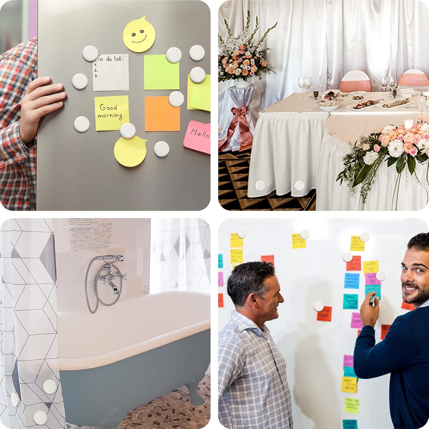 6 Pairs Round Drapery Weights Shower Curtain Weights Strong