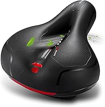 Bicycle Saddle Super Thick Cushion Soft Saddle No Butt Pain Dual Shock Absorption Saddle Cushion for Road Bike/Mountain Bike Breathable