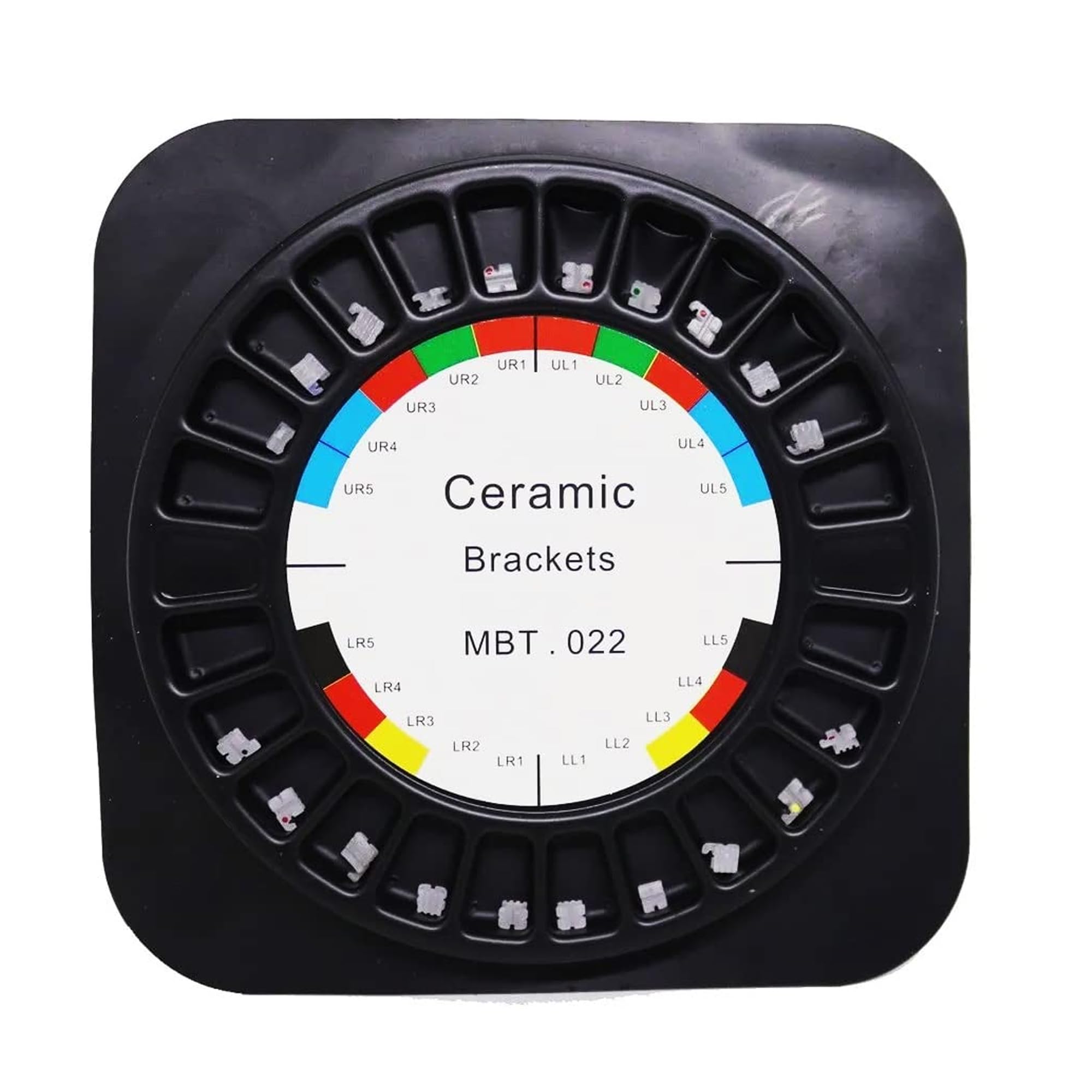 WALDENT Ceramic Bracket Kit MBT 0.22 | Aesthetic Orthodontic Braces for Adults & Teens | Durable & Comfortable | Precision Fit | Dental Brackets