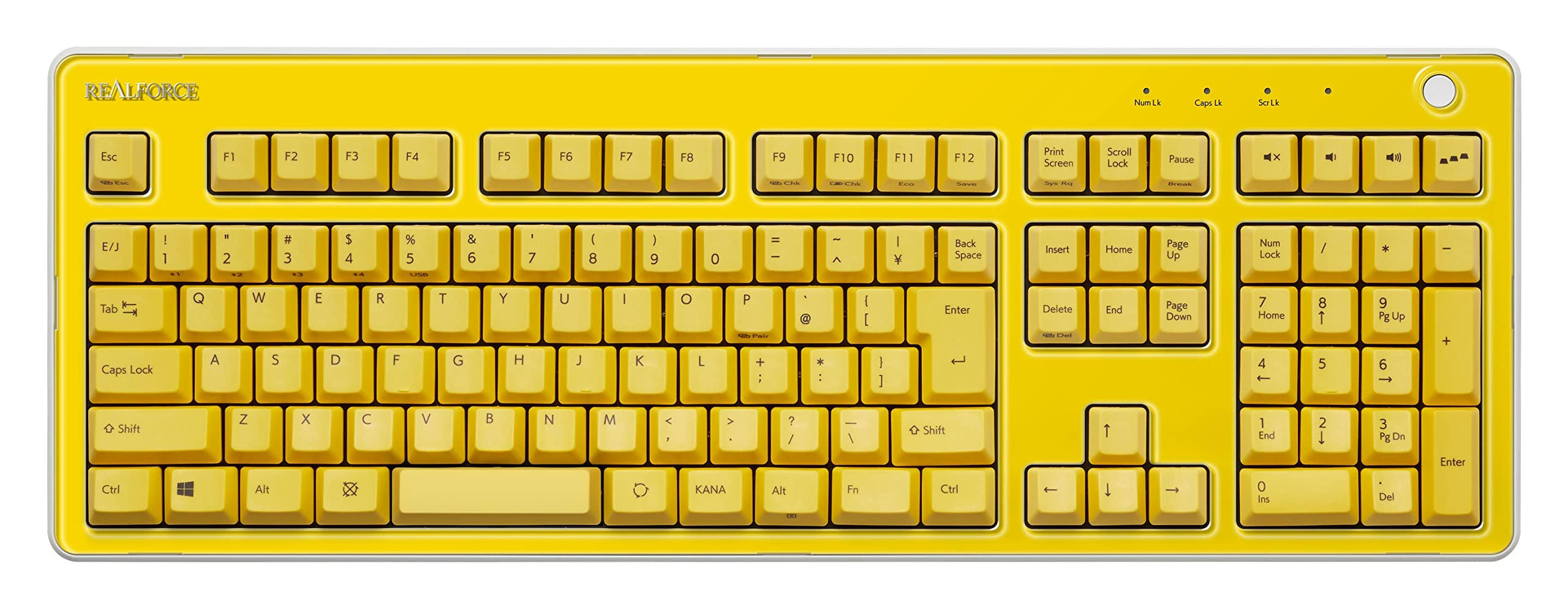 Amazon | REALFORCE リアルフォース 東プレ R3 カラーパネル イエロー