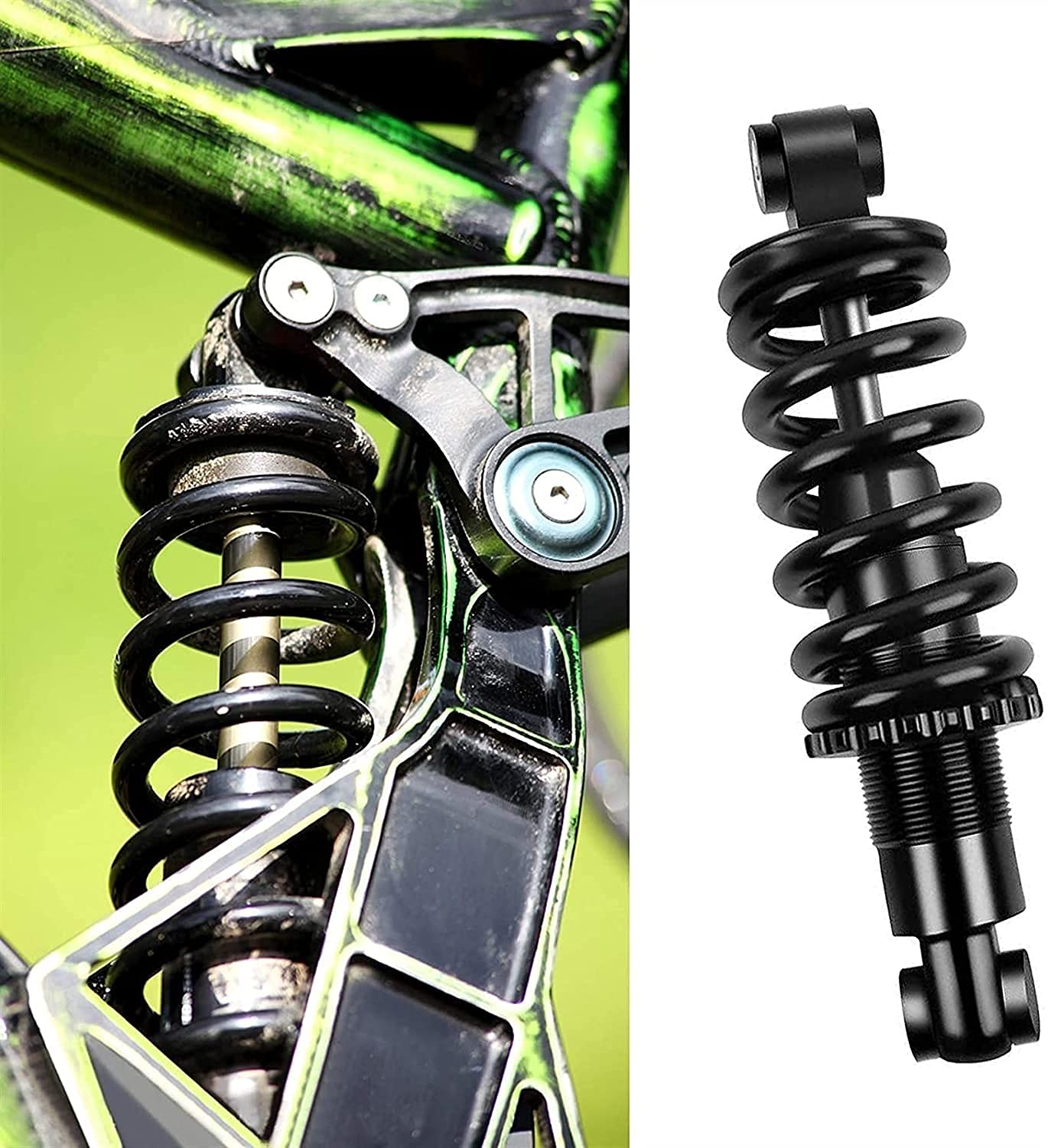 Amortiguador Amortiguador Trasero de Bicicleta montaña, suspensión Repuesto, Piezas 125mm, 150mm, 165mm y 190mm(165mm-450lbs)