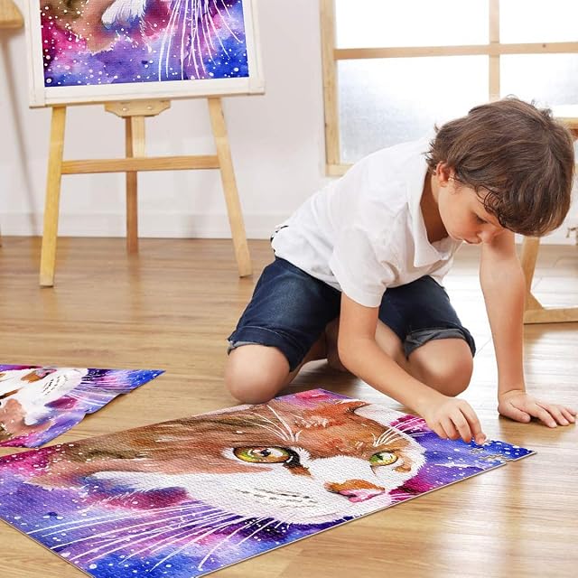 Foto 4 de 6 de Ojos Vibrantes Rompecabezas para Adolescentes 1000 Piezas Juguetes educativos de Aprendizaje Juegos…