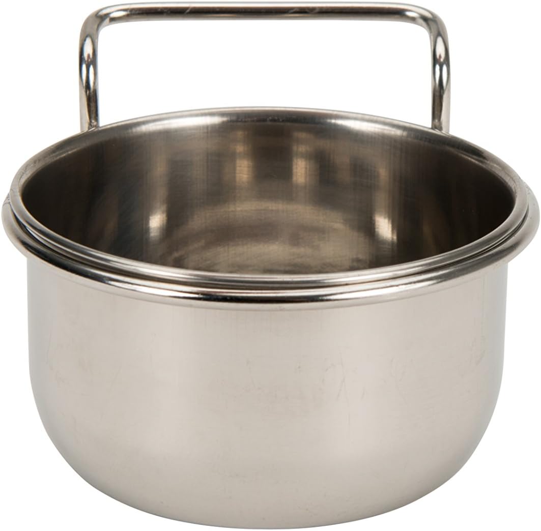 Aimé Stainless Steel Hanging Bowl for Small Animal, 9.5 cm, 0.1401 kg