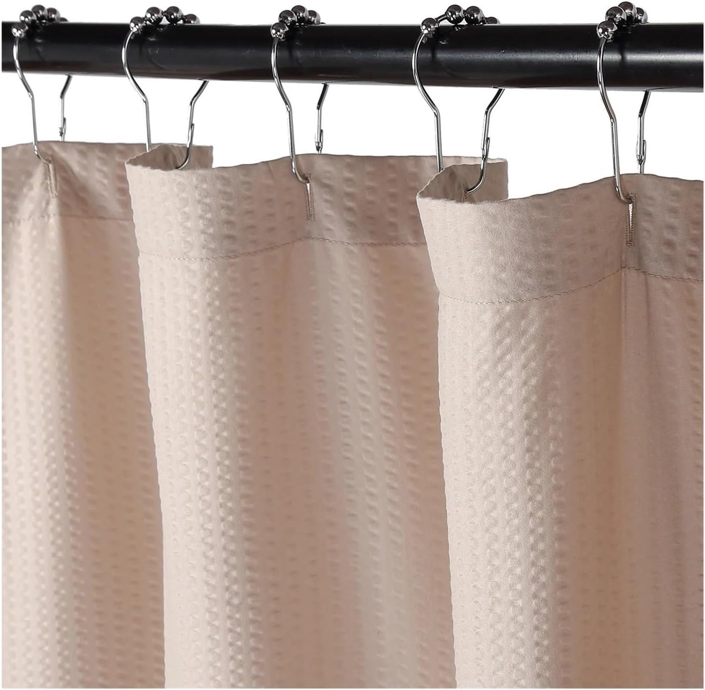 Shower Liner 1 Pcs Shower Curtain Liner Shower Curtain Soft Fabric Shower Curtain for Bathroom Simple Bathtub Shower Liner(Light Brown)